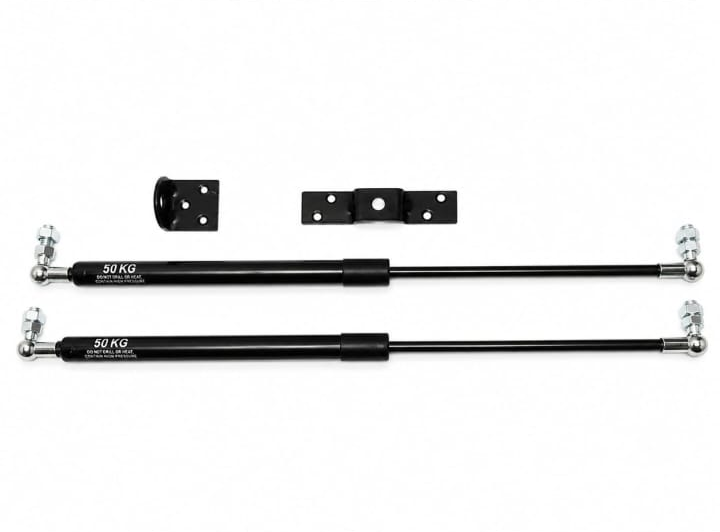 Gas Spring 18 inch 500N pair with brackets